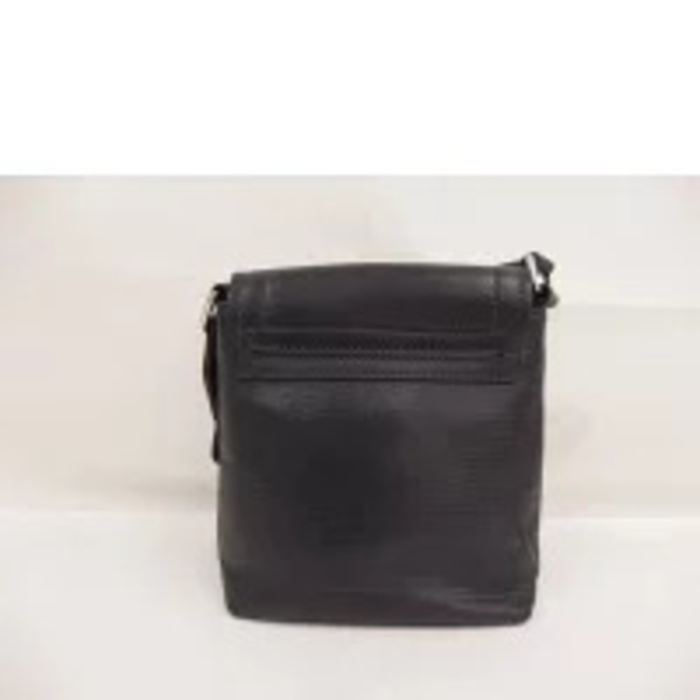 Louis Vuitton Shoulder Basalt AB Leather Utah Bag Black